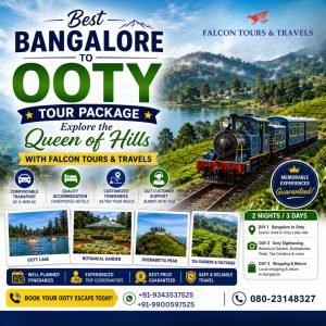 Best Bangalore to Ooty Tour Package – Explore the Queen of Hills with Falcon Tours & Travels