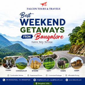 Best Weekend Getaways from Bangalore | Falcon Tours & Travels