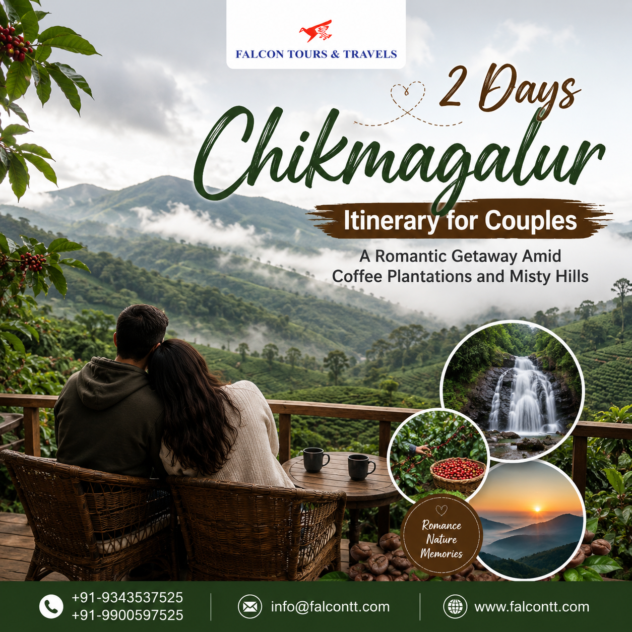 2 Days Chikmagalur Itinerary for Couples
